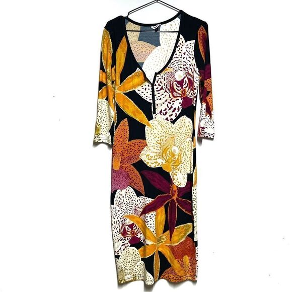 NWT The Kit by Daniel Vosovic  Gisela Bamboo Dress In Bali Orchids S Host Pick - Picture 3 of 6